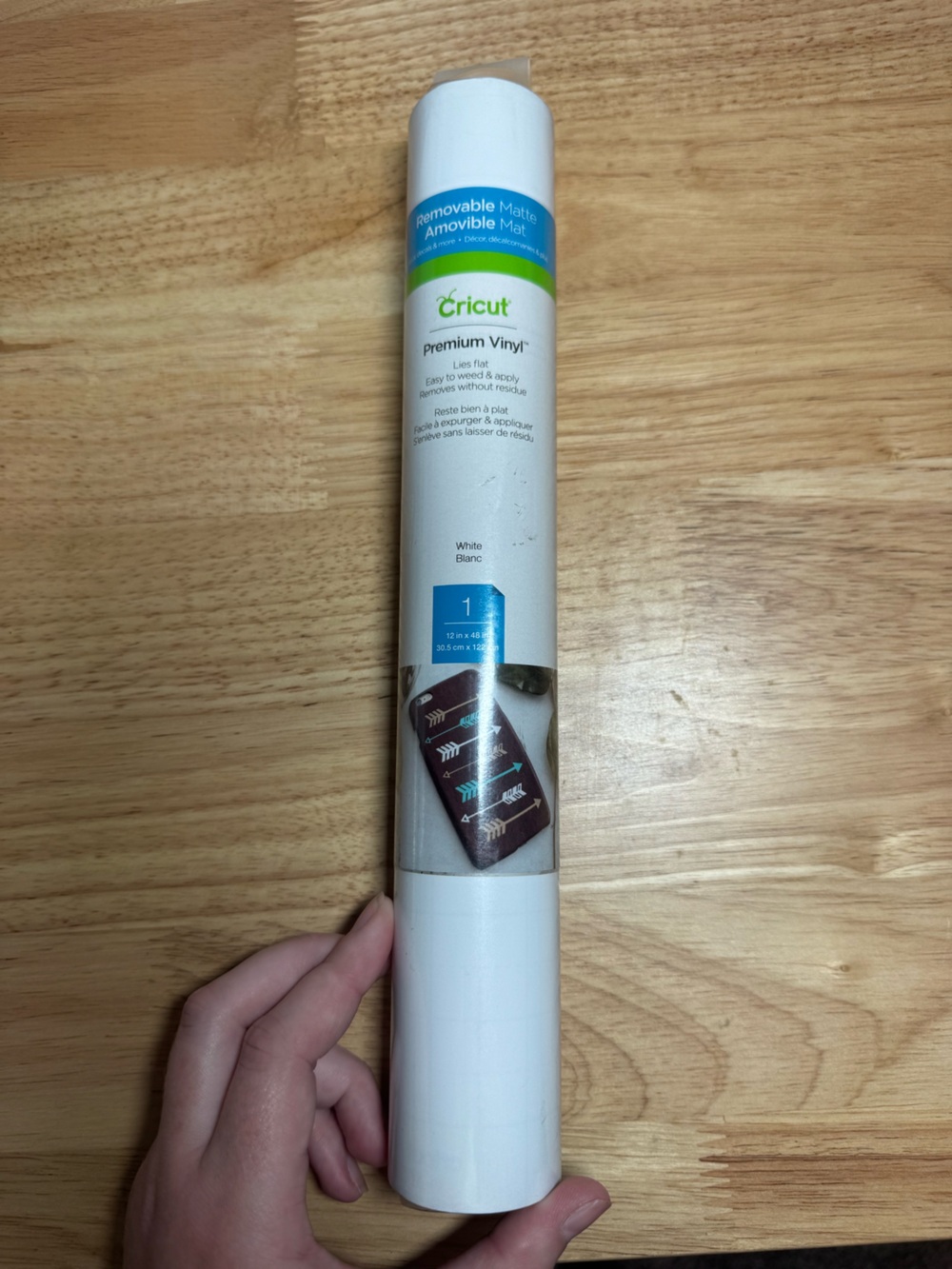 Cricut White Premium Removable Matte Vinyl Roll